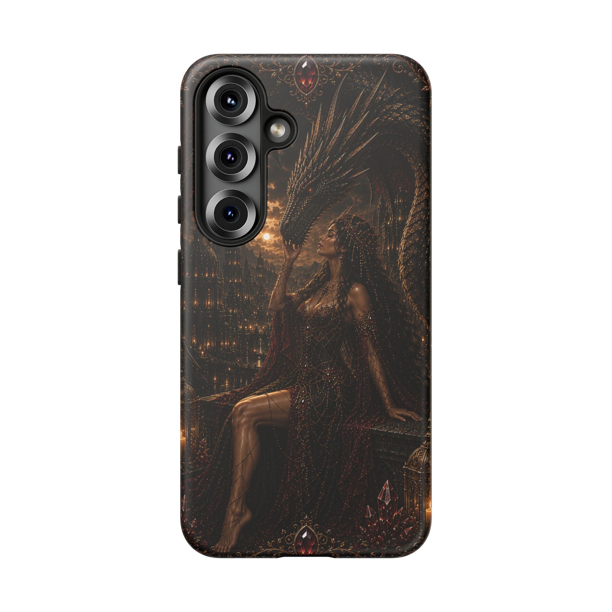 Dragon Goddess Phone Case — Dark Fantasy Protective iPhone Cover