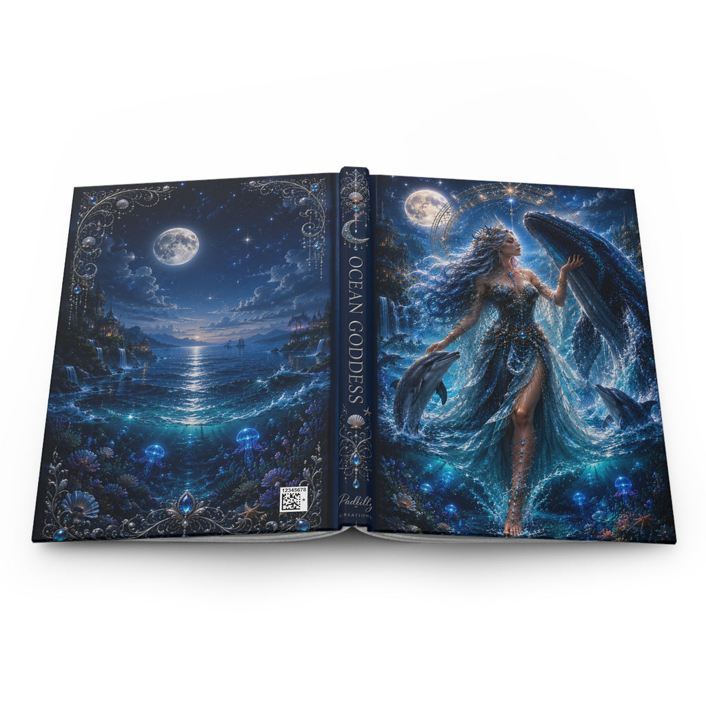 Ocean Goddess Hardcover Journal — Fantasy  Notebook for Dreams & Journaling