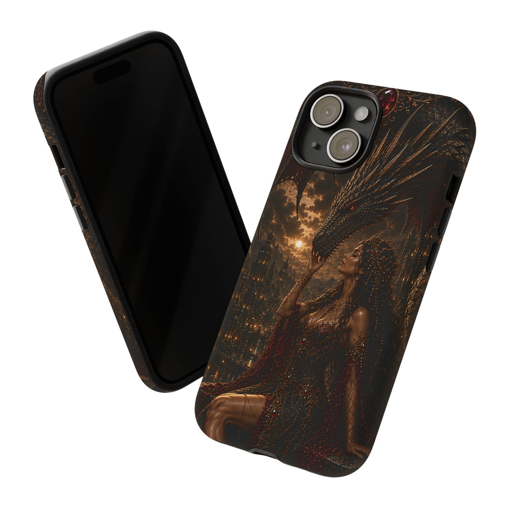Dragon Goddess Phone Case — Dark Fantasy Protective iPhone Cover