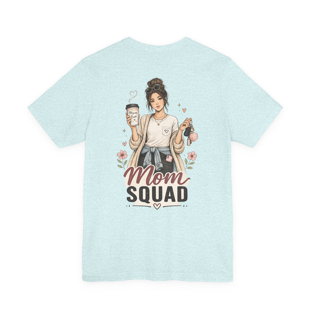 Mom Squad Mom Illustration T-Shirt | Coffee Mom Shirt
