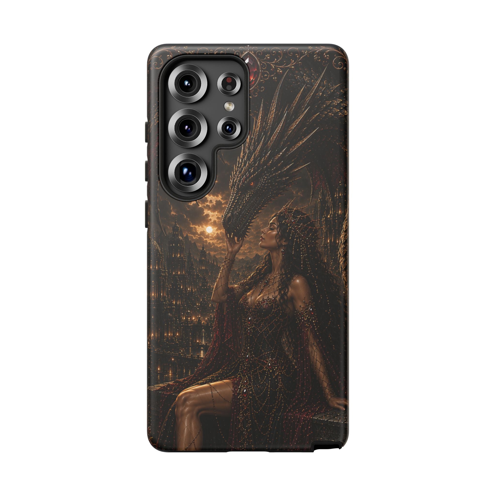 Dragon Goddess Phone Case — Dark Fantasy Protective iPhone Cover