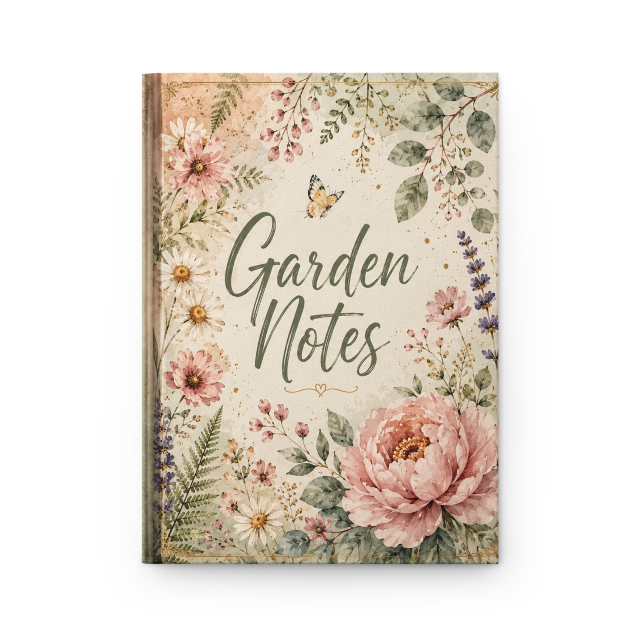 Garden Notes Hardcover Journal — Floral Gardening Notebook for Plant Lovers