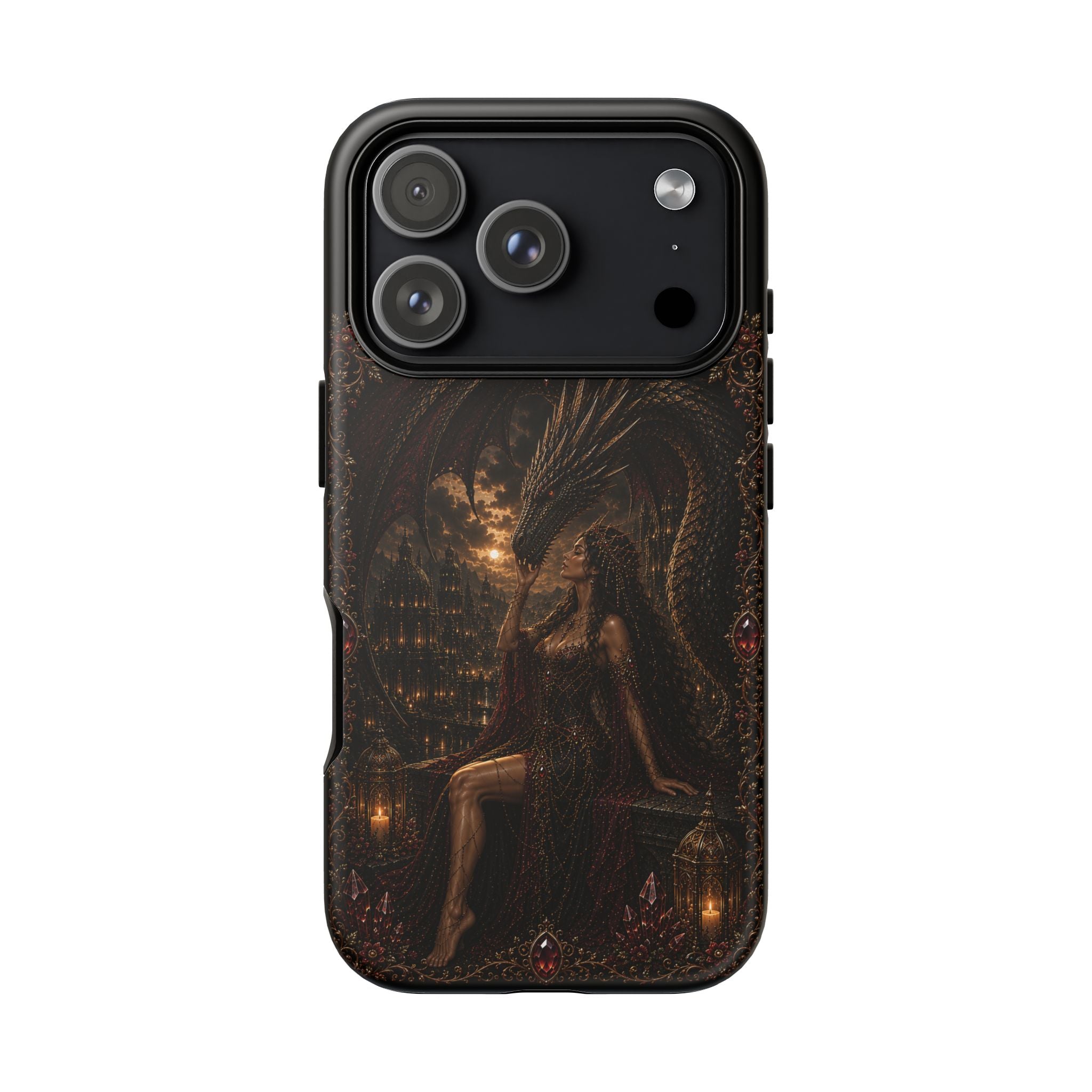 Dragon Goddess Phone Case — Dark Fantasy Protective iPhone Cover