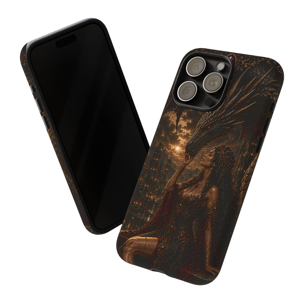 Dragon Goddess Phone Case — Dark Fantasy Protective iPhone Cover