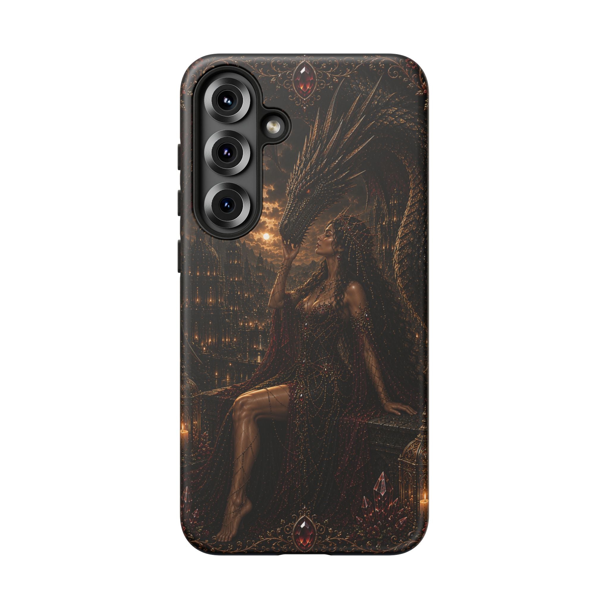 Dragon Goddess Phone Case — Dark Fantasy Protective iPhone Cover
