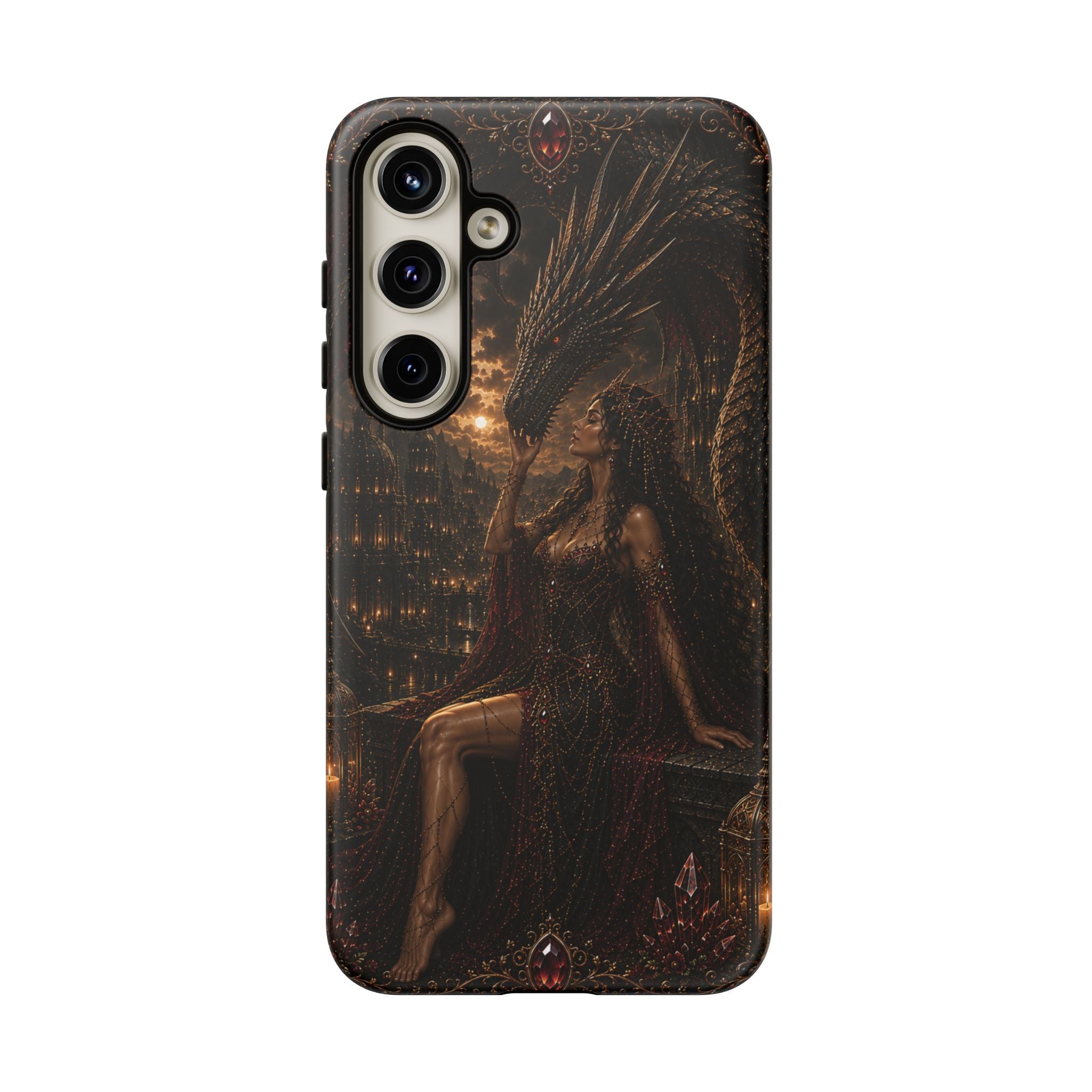 Dragon Goddess Phone Case — Dark Fantasy Protective iPhone Cover