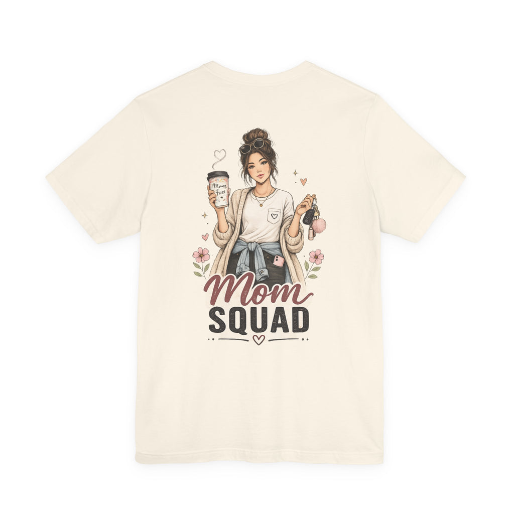Mom Squad Mom Illustration T-Shirt | Coffee Mom Shirt