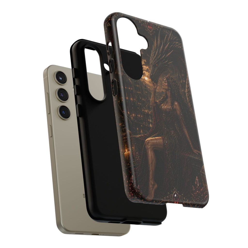 Dragon Goddess Phone Case — Dark Fantasy Protective iPhone Cover