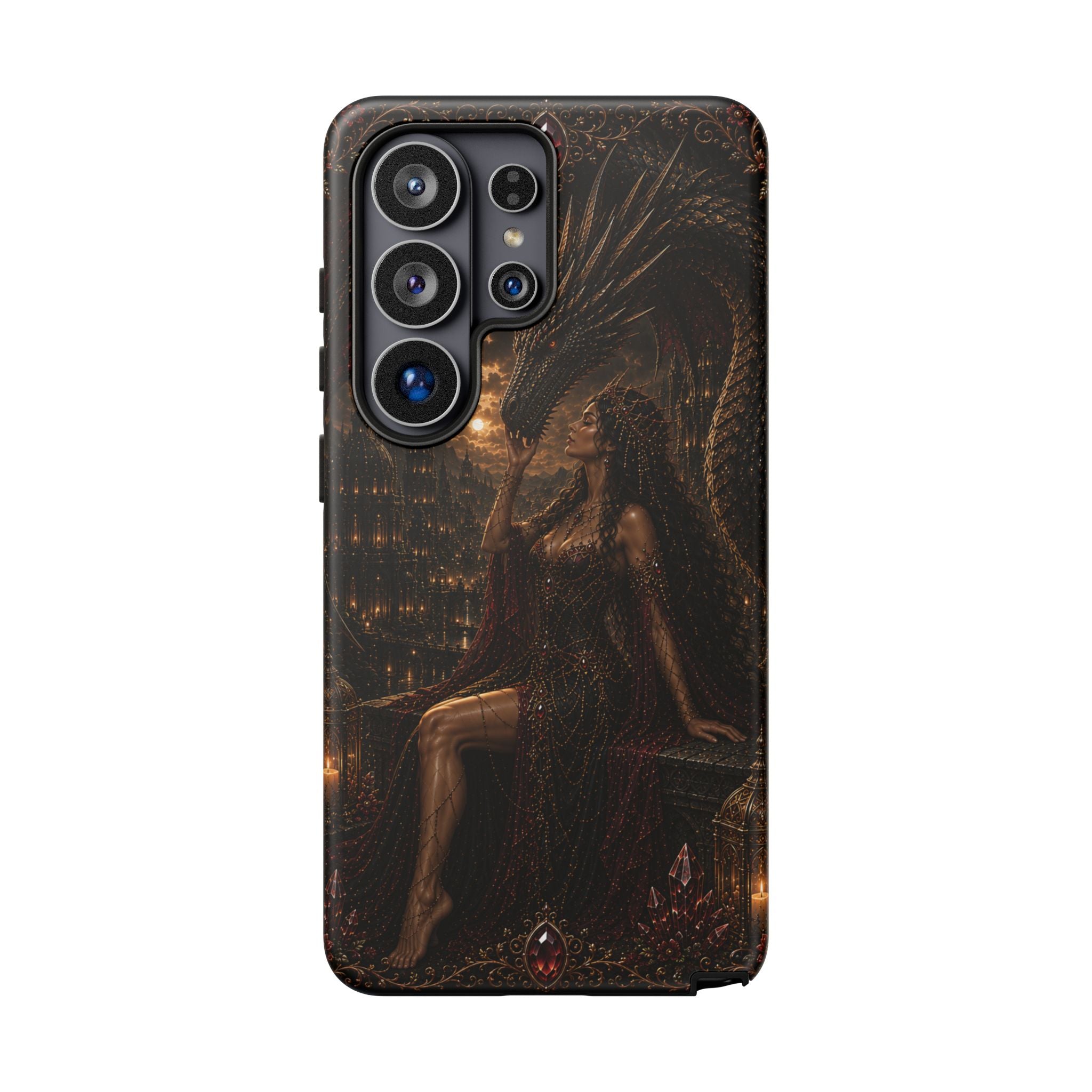 Dragon Goddess Phone Case — Dark Fantasy Protective iPhone Cover