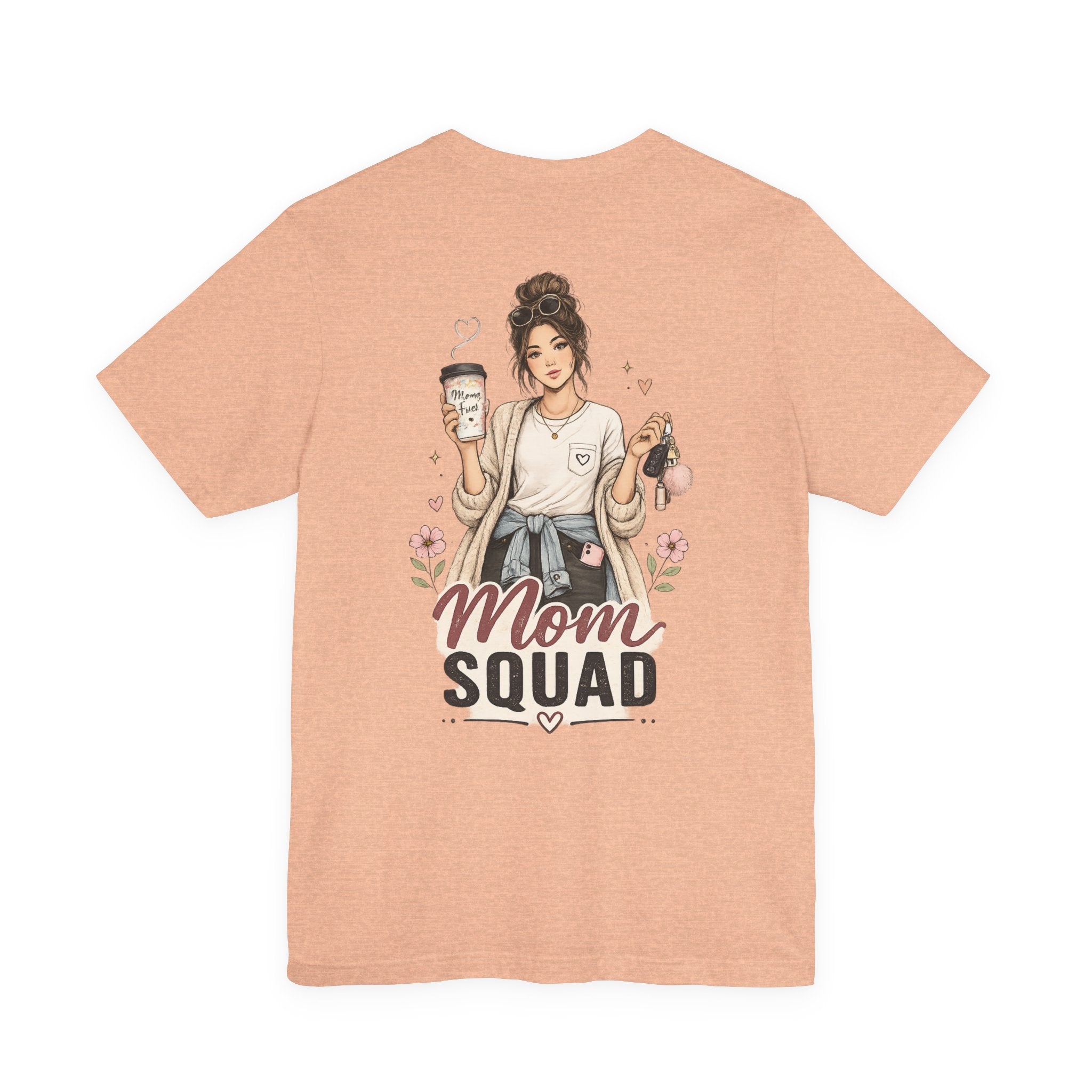 Mom Squad Mom Illustration T-Shirt | Coffee Mom Shirt