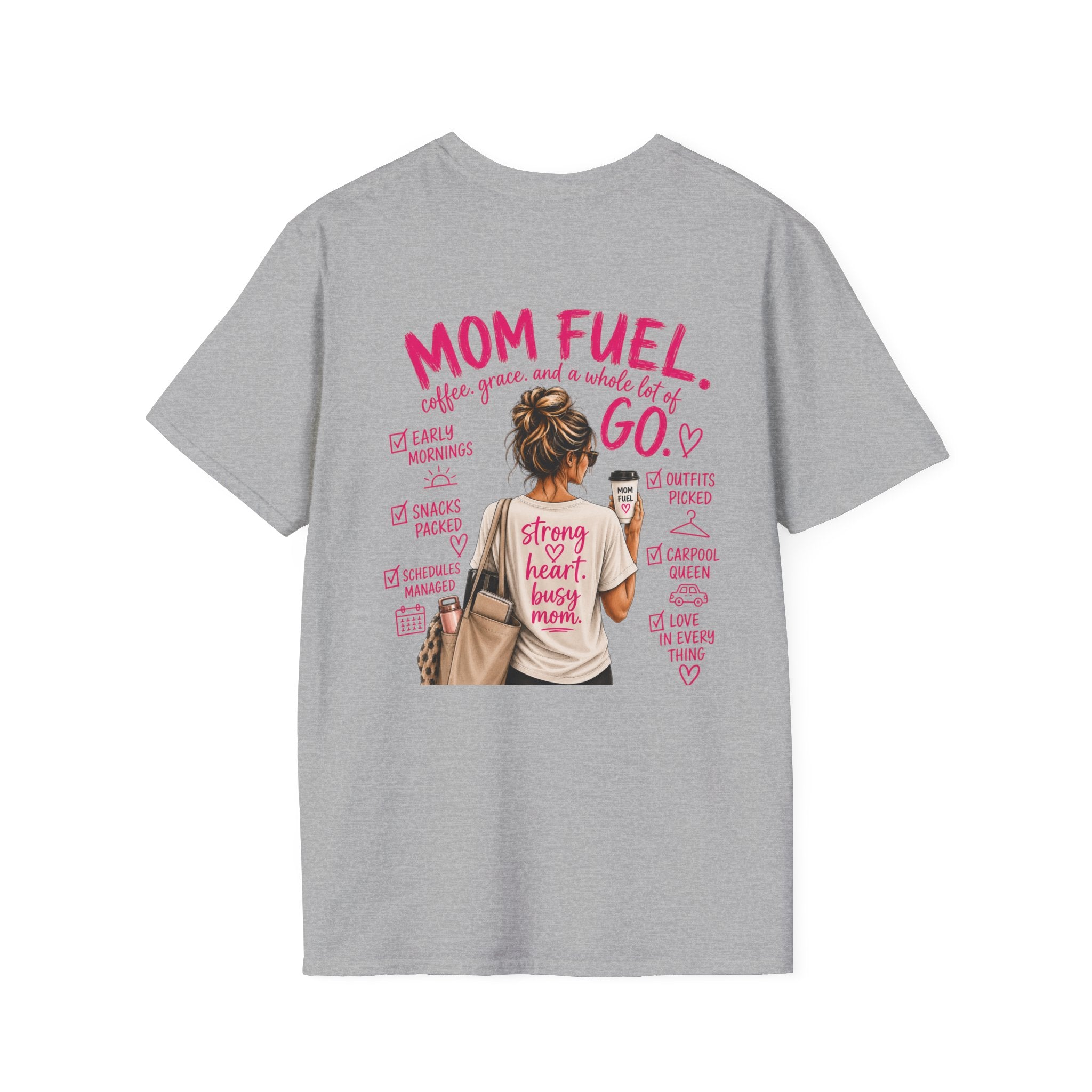 Coffee And Heart Graphic T-Shirt | Mini Chest Design