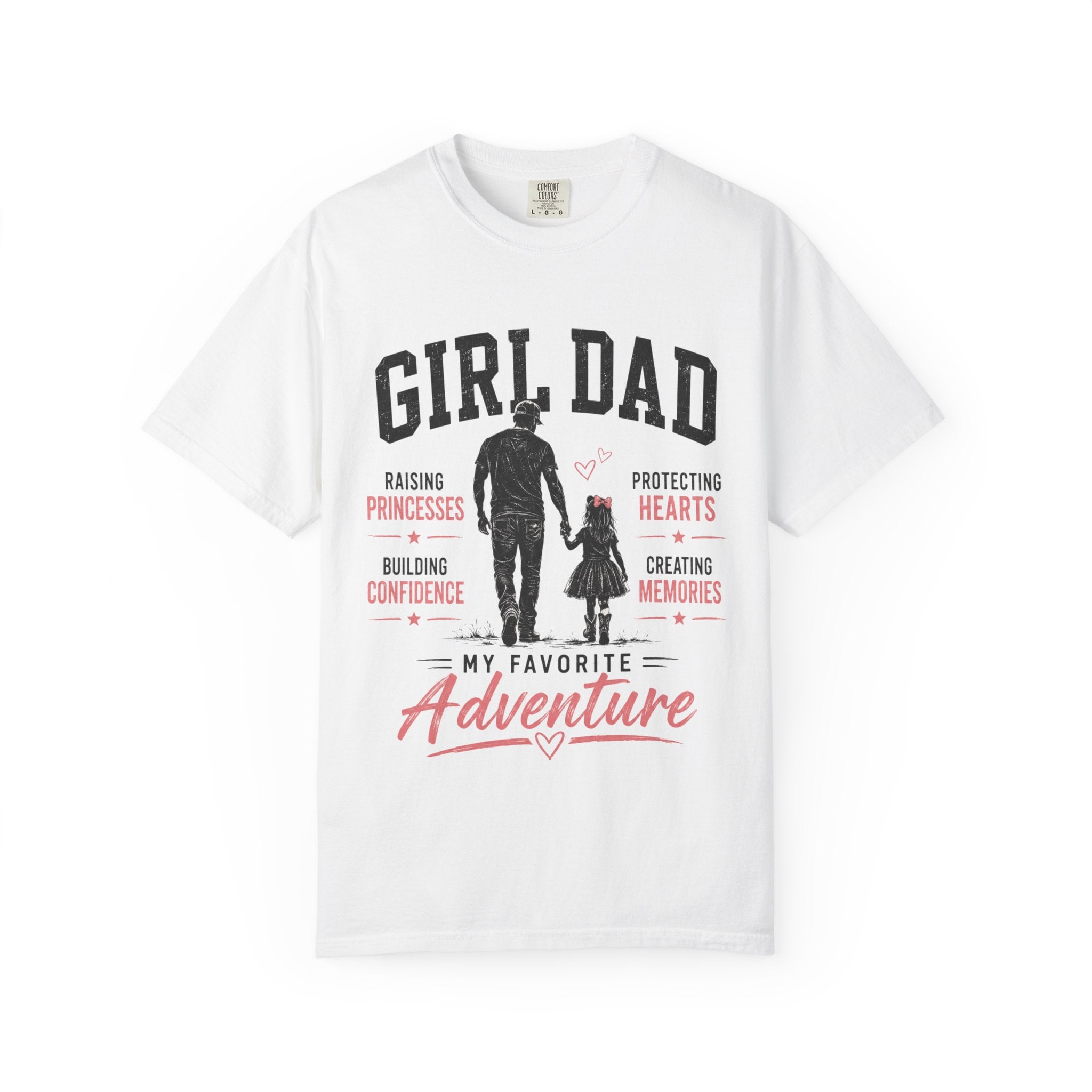 Girl Dad silhouette My Favorite Adventure shirt | Daddy and daughter tee