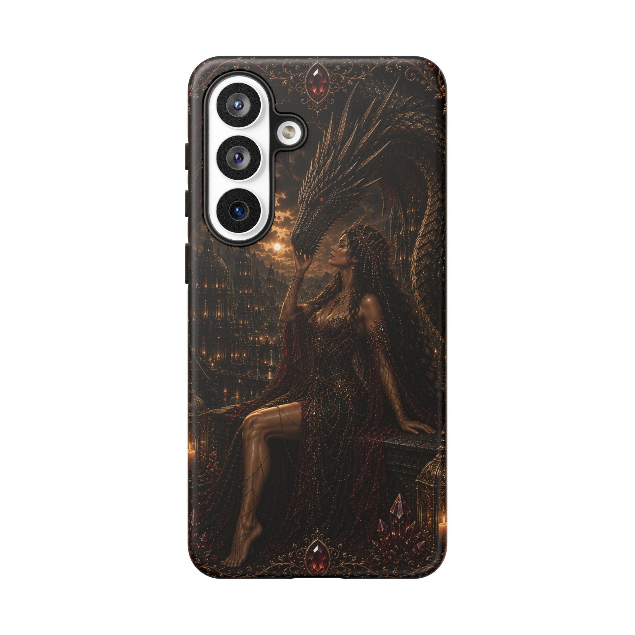 Dragon Goddess Phone Case — Dark Fantasy Protective iPhone Cover