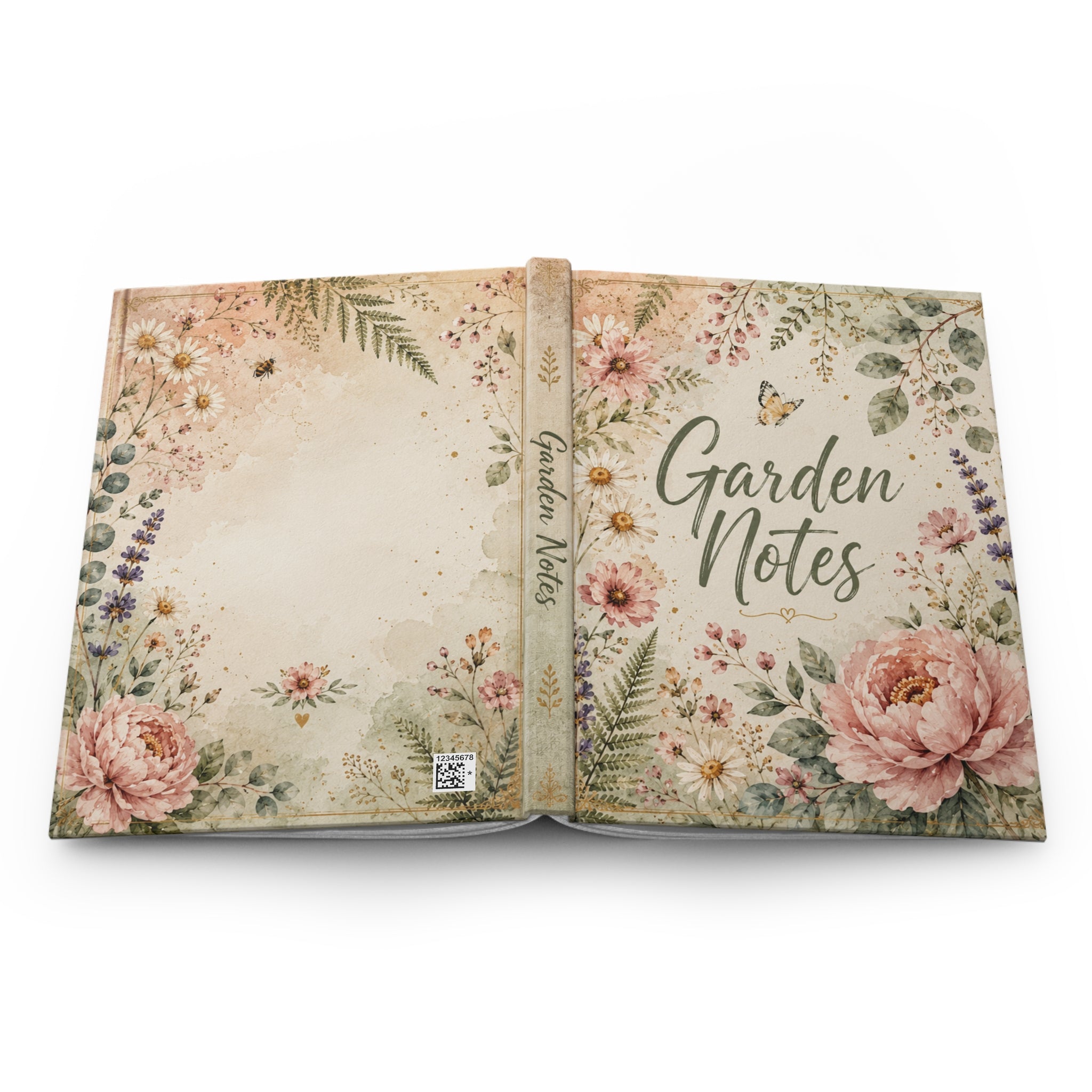 Garden Notes Hardcover Journal — Floral Gardening Notebook for Plant Lovers