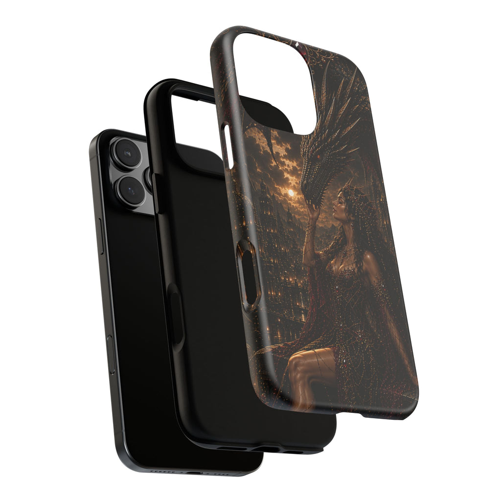 Dragon Goddess Phone Case — Dark Fantasy Protective iPhone Cover