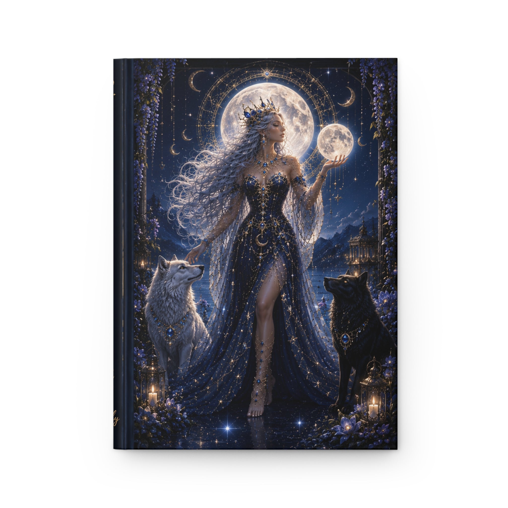 Moon Goddess Journal — Fantasy Hardcover Notebook for Witches & Dreamers