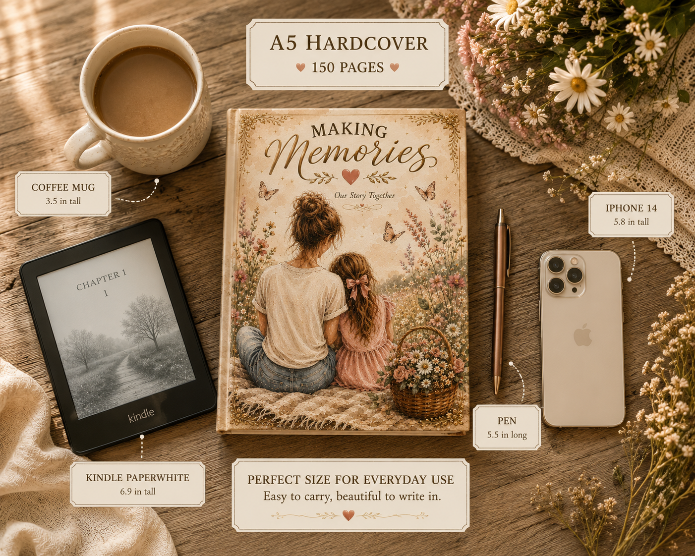 Making Memories Hardcover Journal — "Our Story Together" Keepsake Notebook