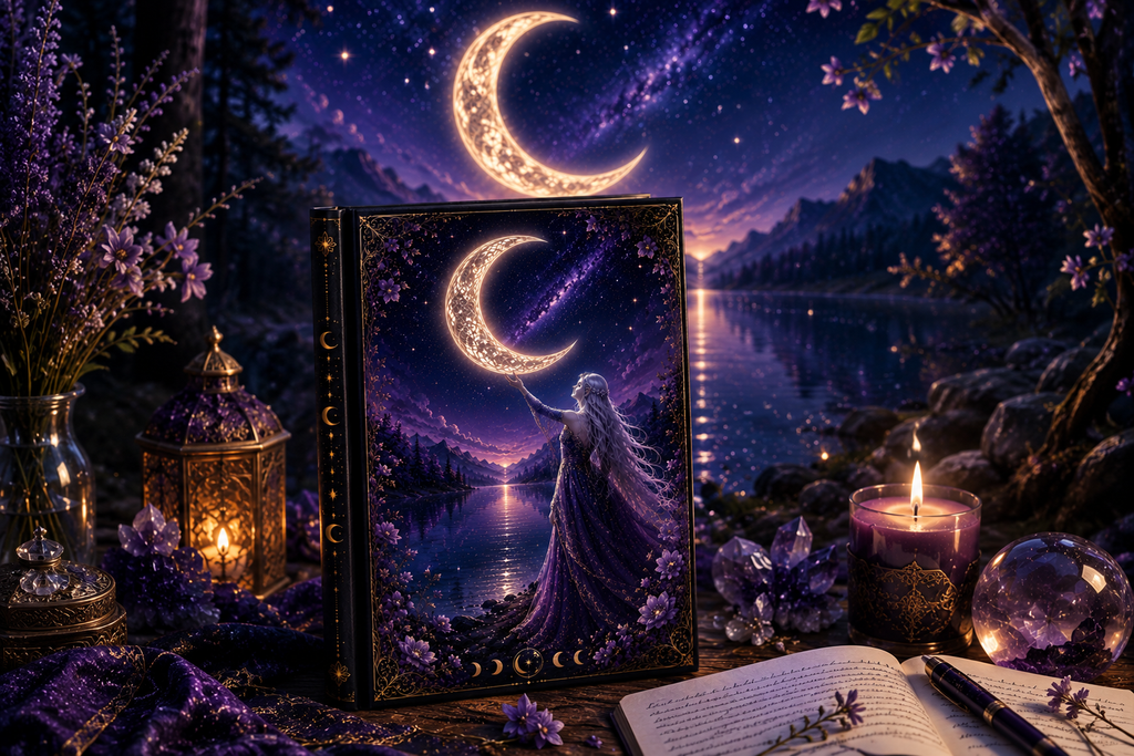 Hardcover Journal — Mystical Moonlight Fantasy Notebook