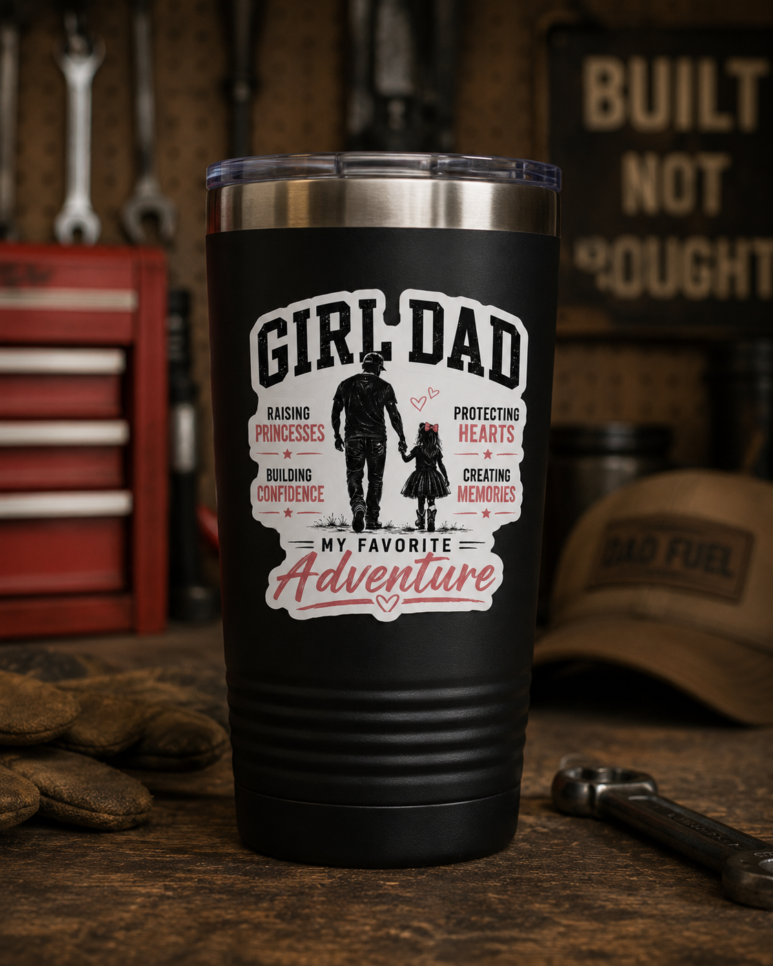 Girl Dad My Favorite Adventure sticker | vinyl kiss-cut decal