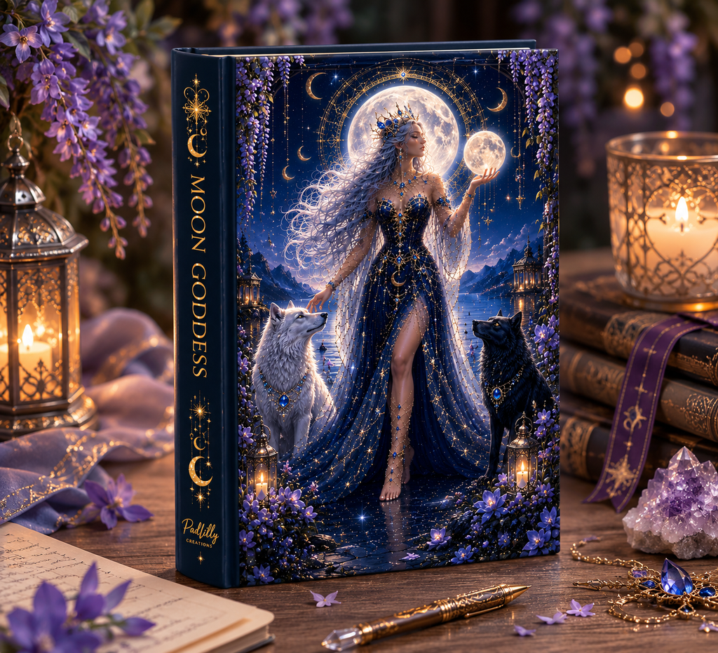 Moon Goddess Journal — Fantasy Hardcover Notebook for Witches & Dreamers