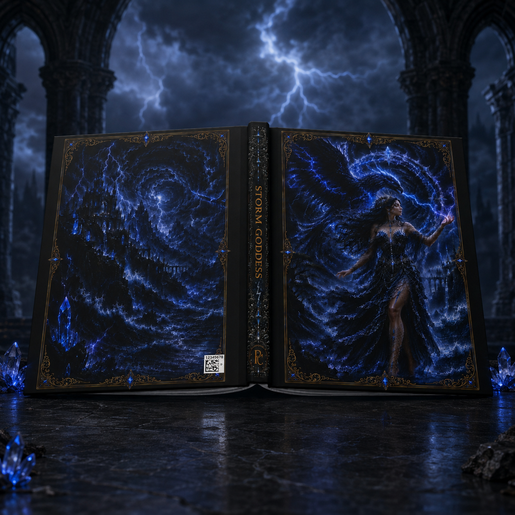 Storm Goddess Hardcover Journal | Gothic Fantasy Notebook