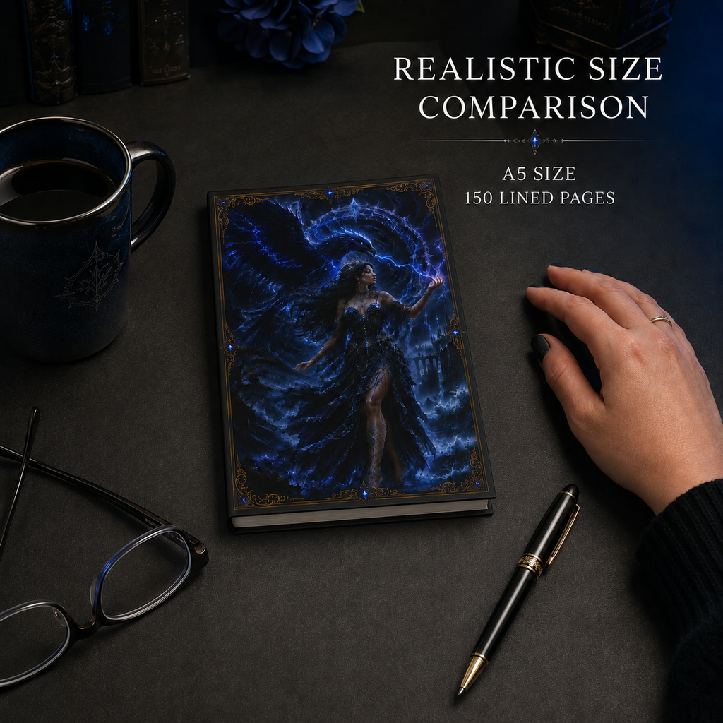 Storm Goddess Hardcover Journal | Gothic Fantasy Notebook