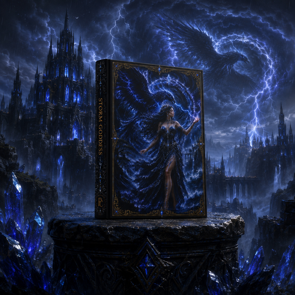 Storm Goddess Hardcover Journal | Gothic Fantasy Notebook