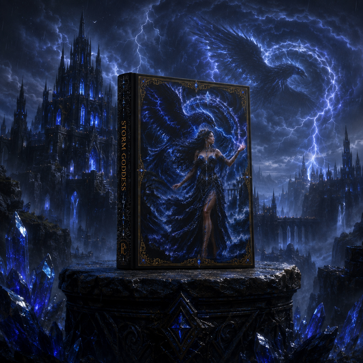 Storm Goddess Hardcover Journal | Gothic Fantasy Notebook