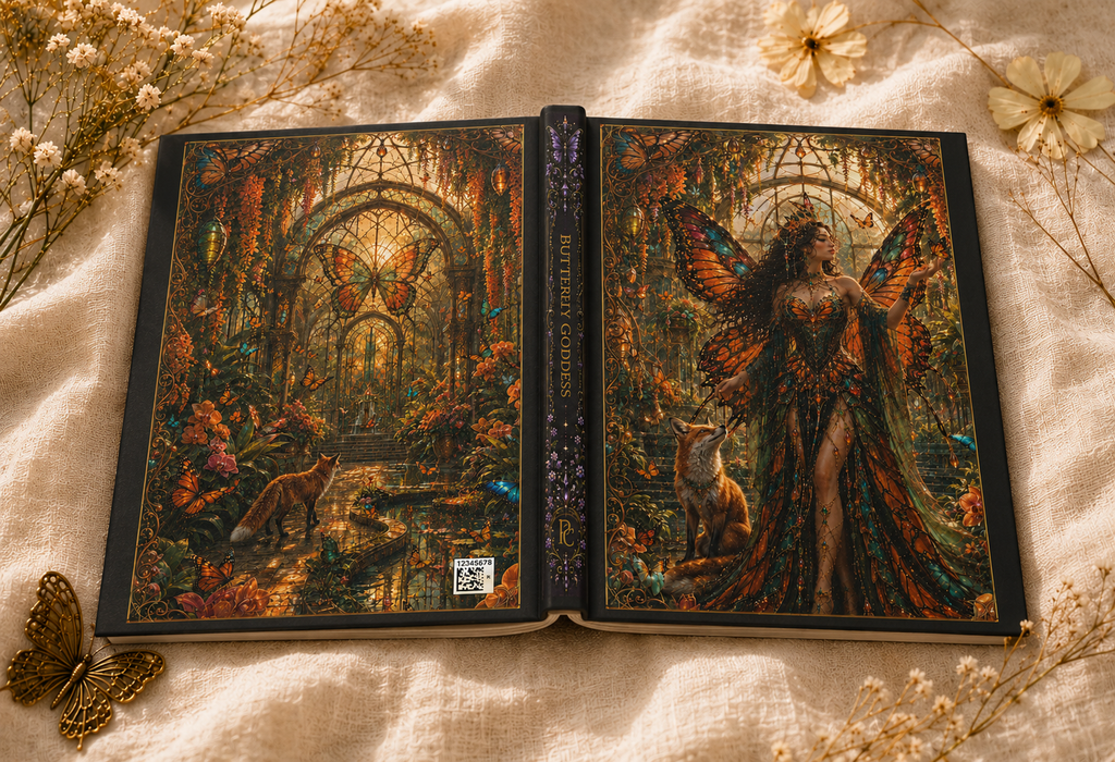 Butterfly Goddess Journal — Enchanted Butterfly Hardcover Notebook