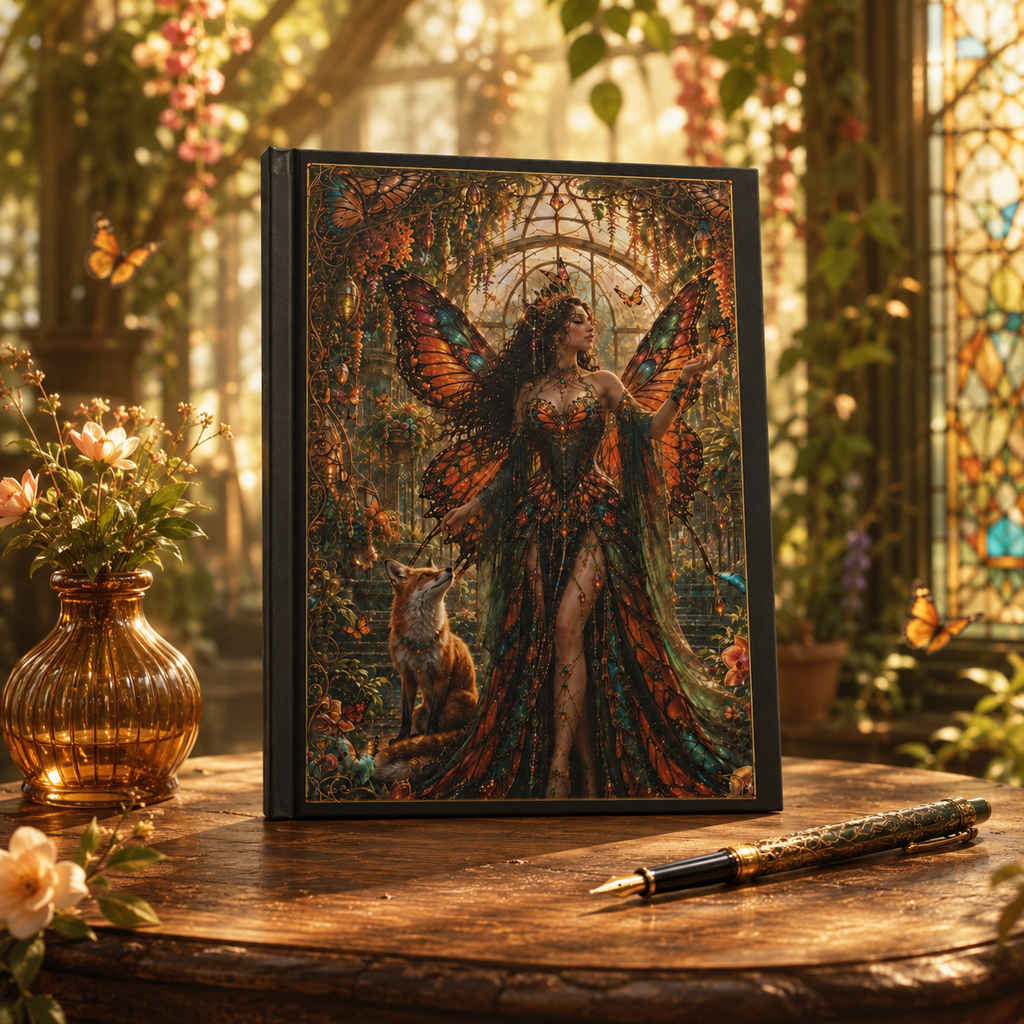 Butterfly Goddess Journal — Enchanted Butterfly Hardcover Notebook