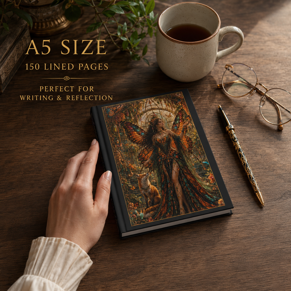 Butterfly Goddess Journal — Enchanted Butterfly Hardcover Notebook