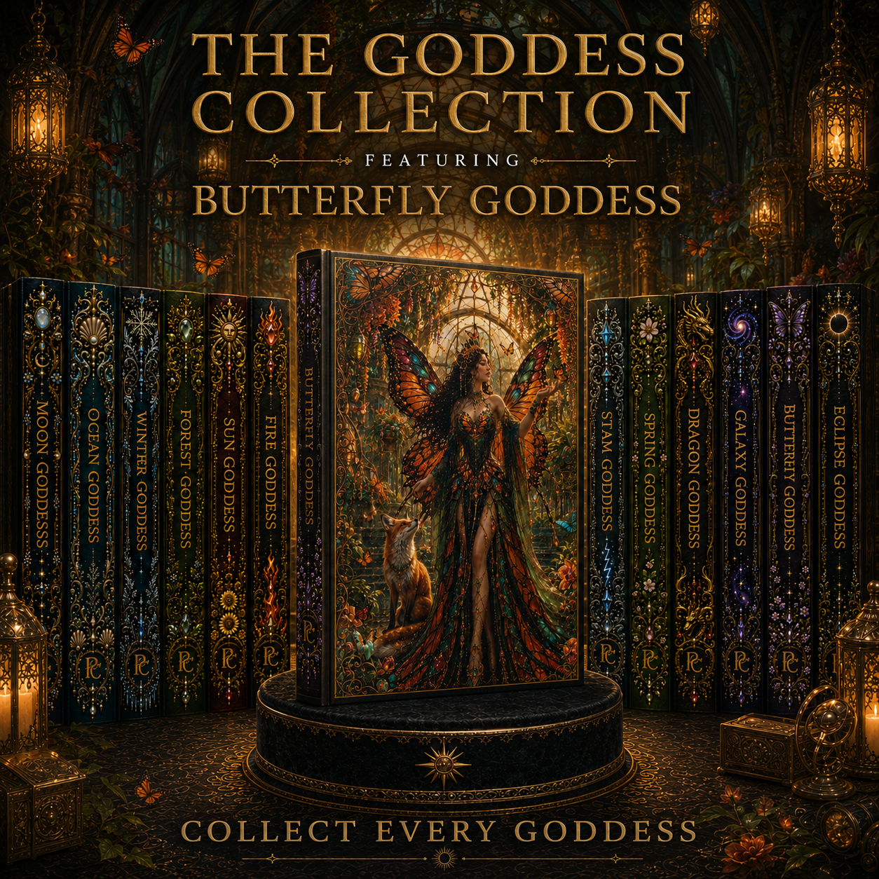 Butterfly Goddess Journal — Enchanted Butterfly Hardcover Notebook