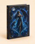 Moonlit Ocean Goddess Hardcover Journal — Fantasy Mermaid Notebook