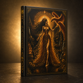 Mystic Sun Goddess Hardcover Journal — Gold Occult Art Notebook