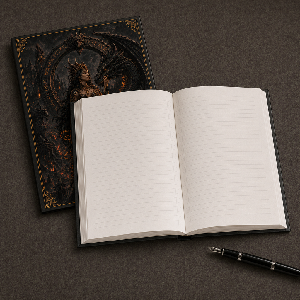 Dragon Goddess Hardcover Journal | Gothic Fantasy Matte Notebook