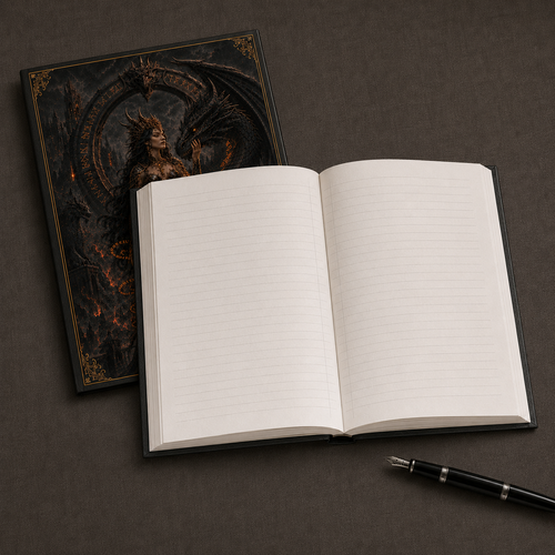 Dragon Goddess Hardcover Journal | Gothic Fantasy Matte Notebook