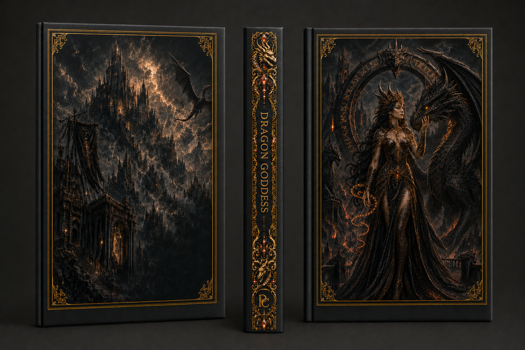 Dragon Goddess Hardcover Journal | Gothic Fantasy Matte Notebook