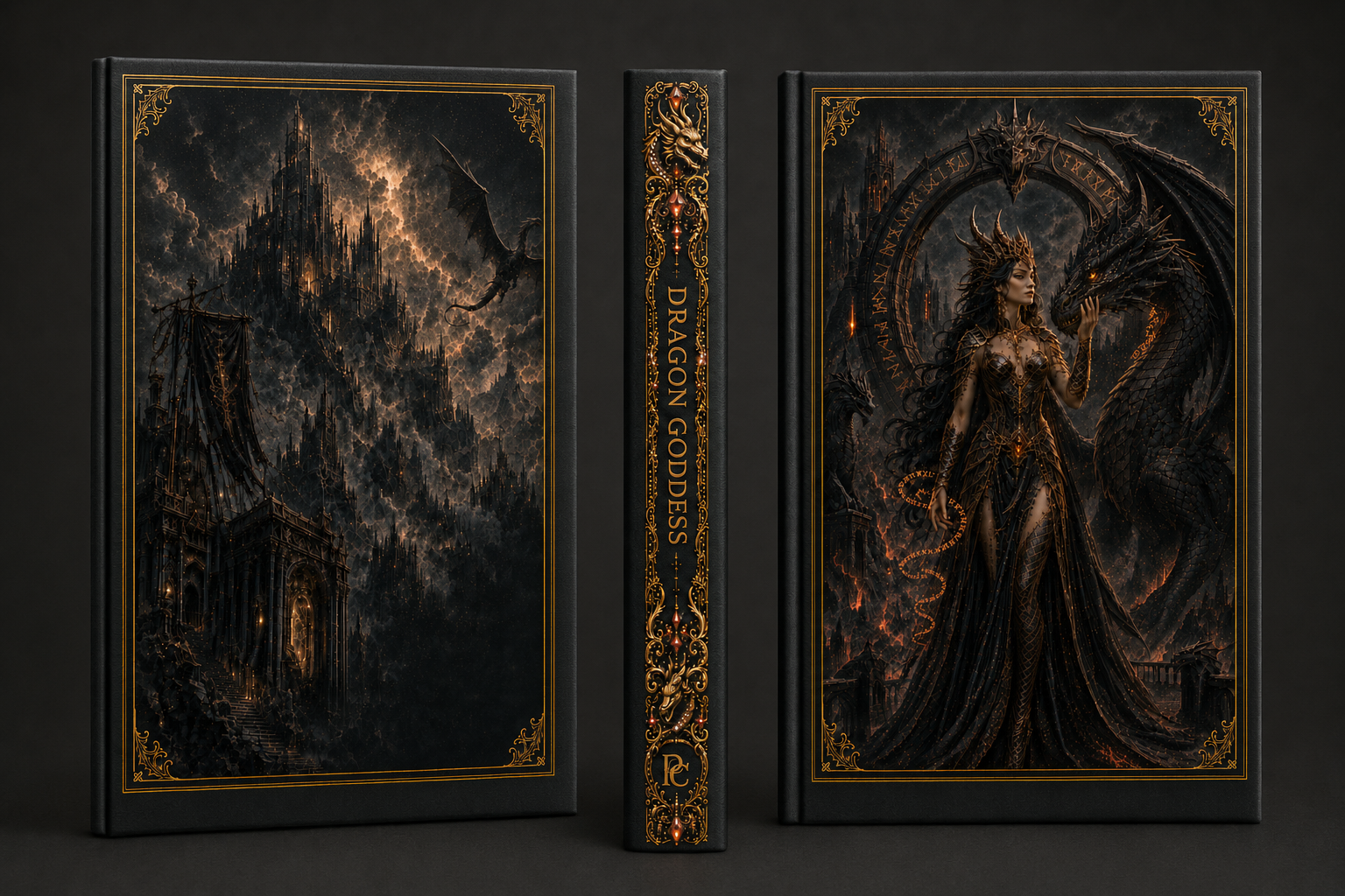Dragon Goddess Hardcover Journal | Gothic Fantasy Matte Notebook