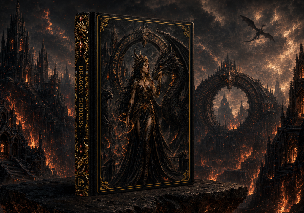 Dragon Goddess Hardcover Journal | Gothic Fantasy Matte Notebook