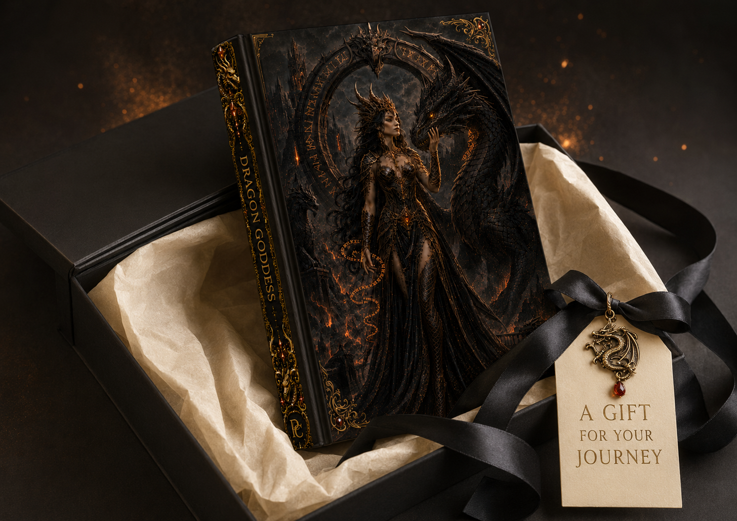Dragon Goddess Hardcover Journal | Gothic Fantasy Matte Notebook