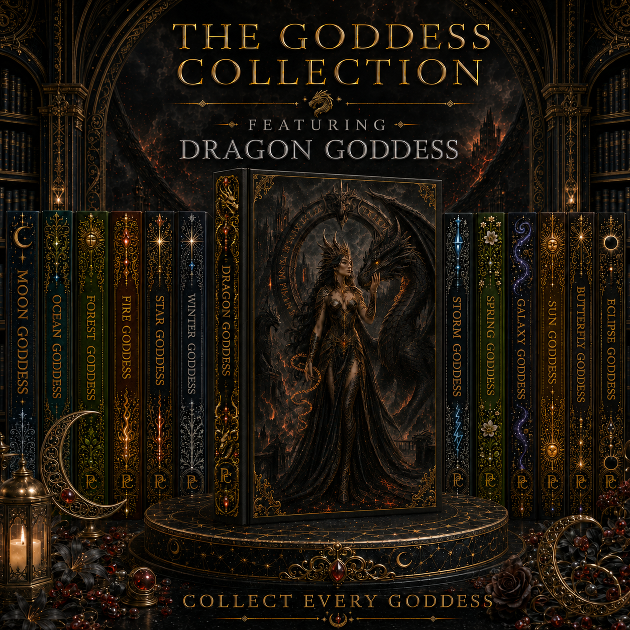 Dragon Goddess Hardcover Journal | Gothic Fantasy Matte Notebook