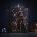 Star Goddess Hardcover Journal — Mystic Starry Night Notebook for Astrology, Dreams & Spiritual Writing