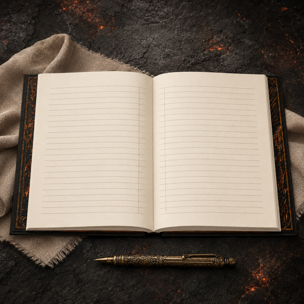 Fire Goddess Hardcover Journal | Gothic Fantasy Grimoire