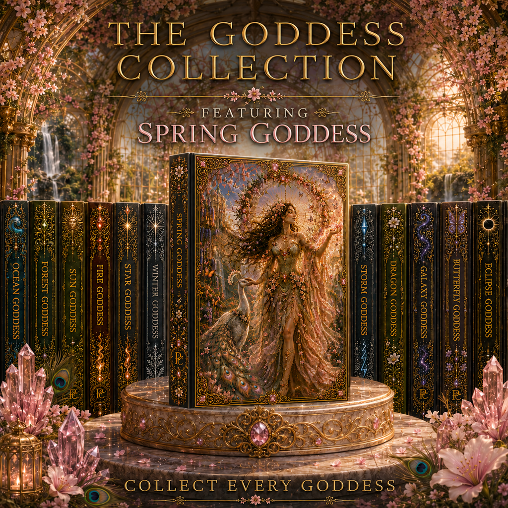 Spring Goddess Hardcover Journal — Enchanted Springtime Fantasy Notebook