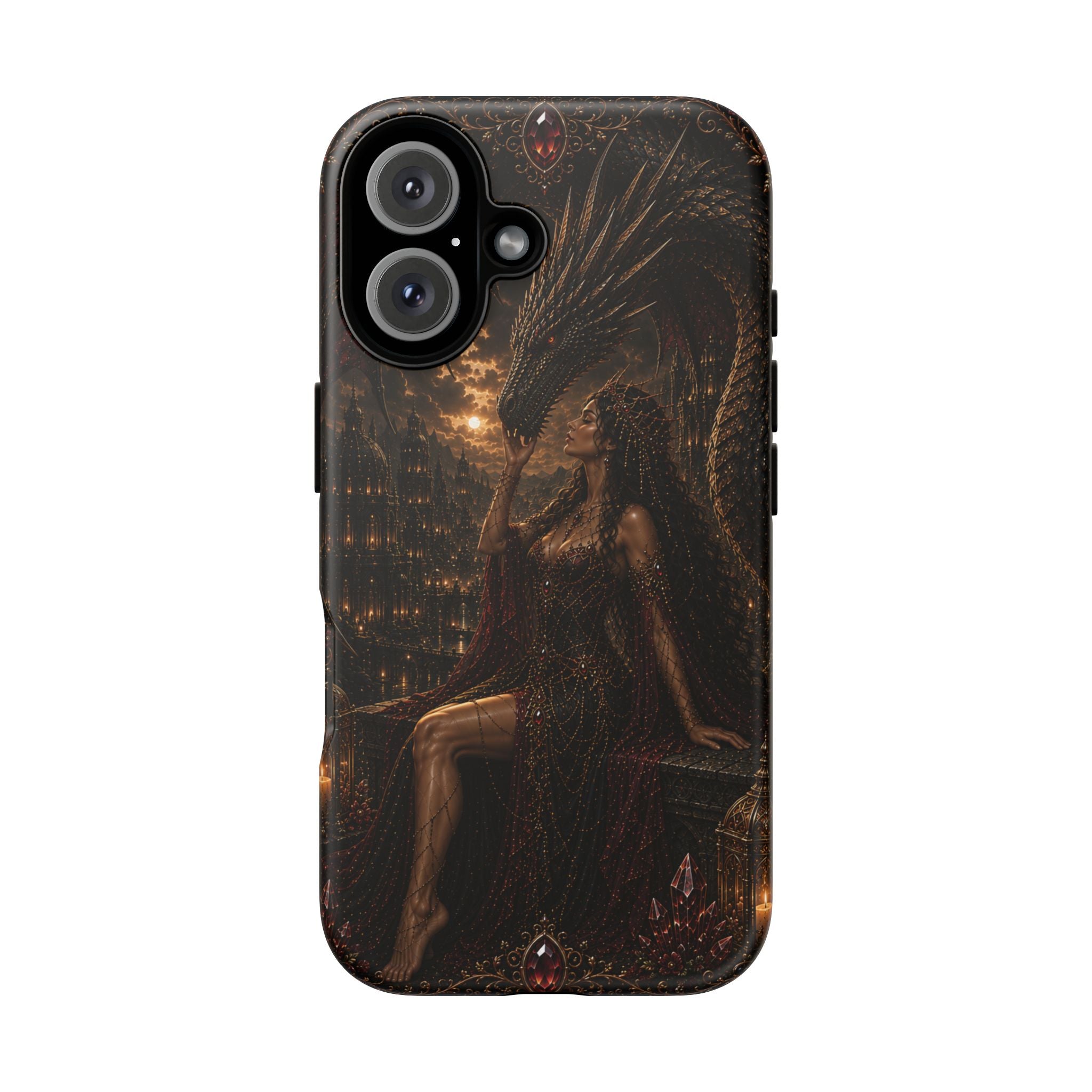 Dragon Goddess Phone Case — Dark Fantasy Protective iPhone Cover