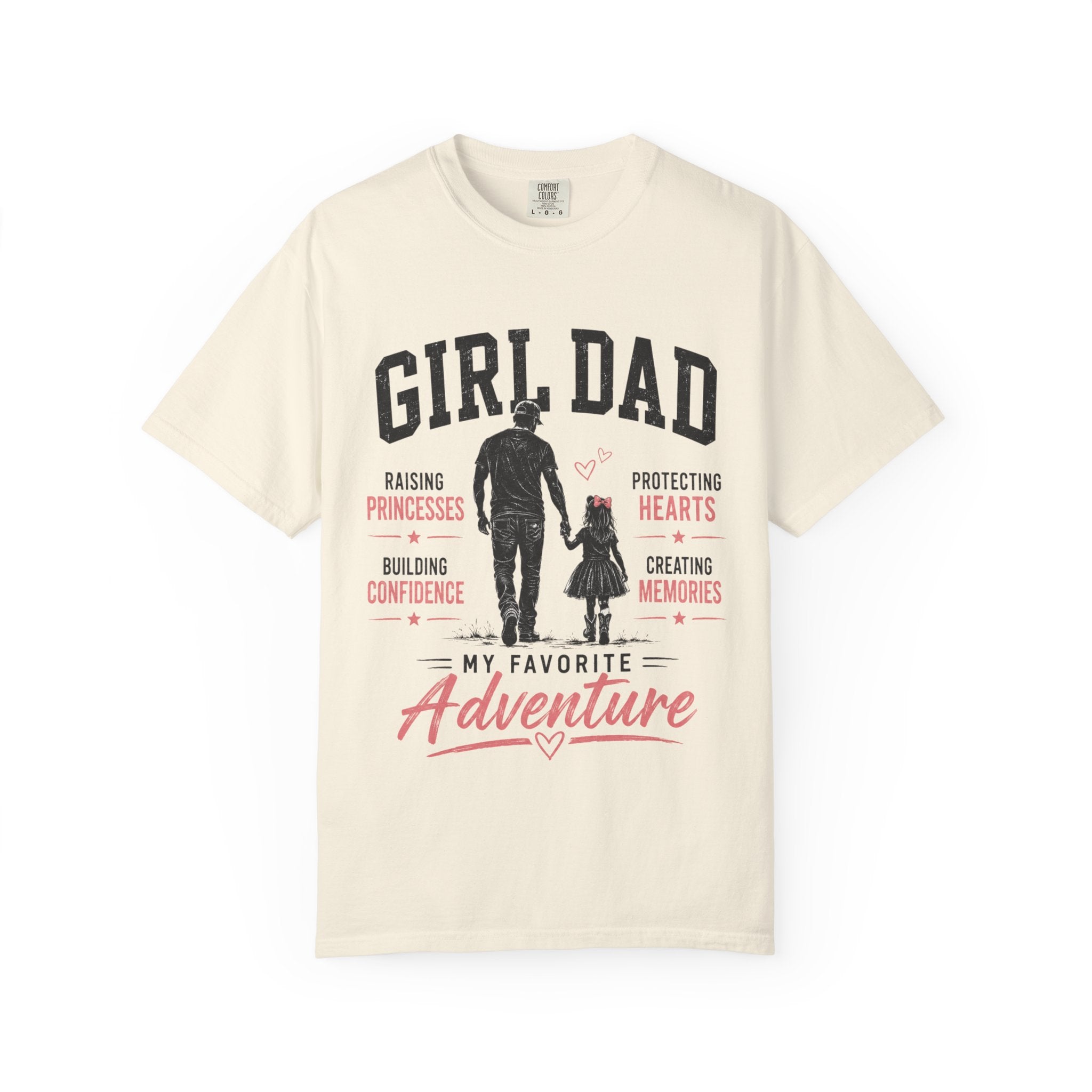 Girl Dad silhouette My Favorite Adventure shirt | Daddy and daughter tee