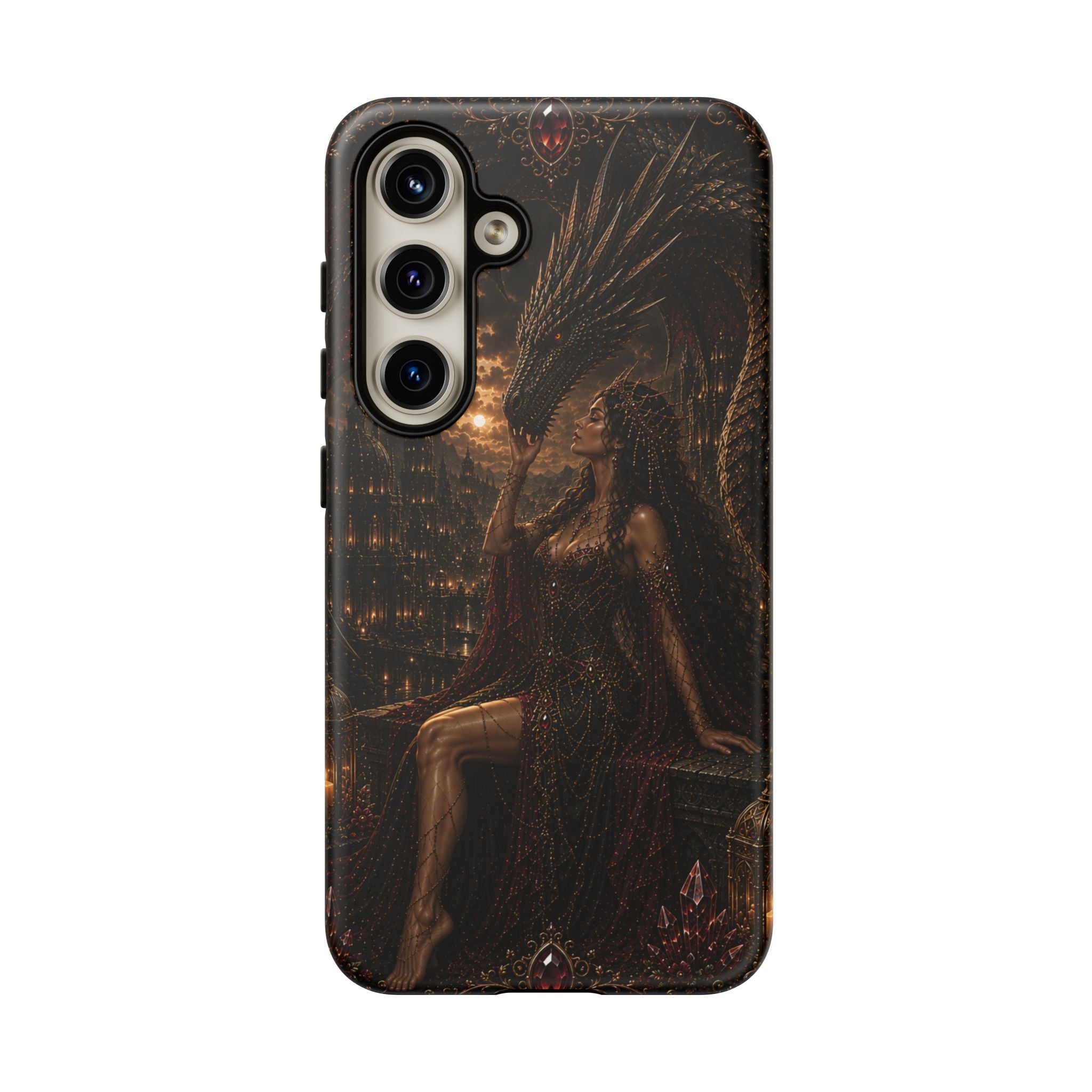 Dragon Goddess Phone Case — Dark Fantasy Protective iPhone Cover