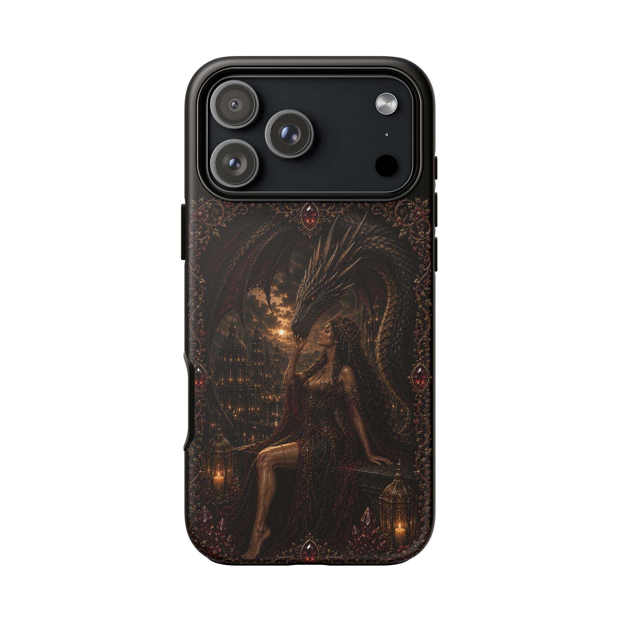 Dragon Goddess Phone Case — Dark Fantasy Protective iPhone Cover