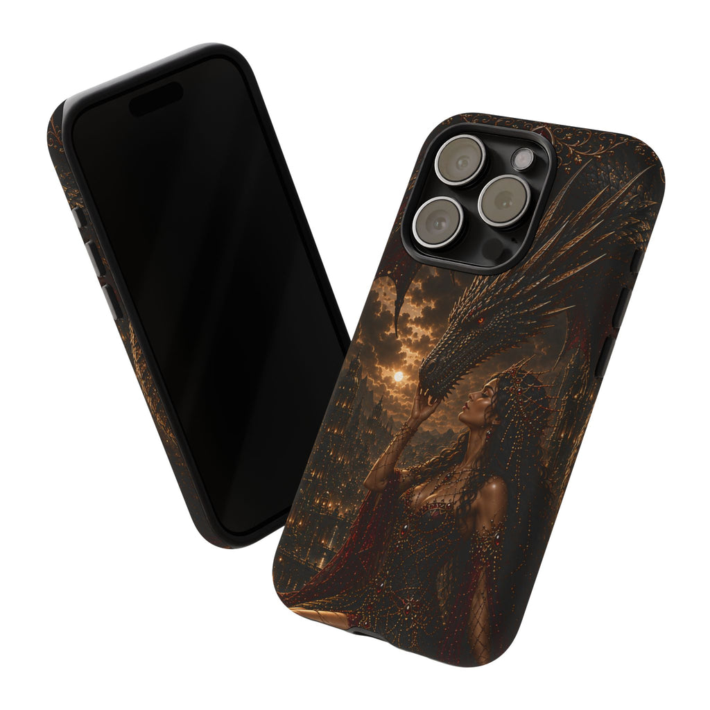 Dragon Goddess Phone Case — Dark Fantasy Protective iPhone Cover