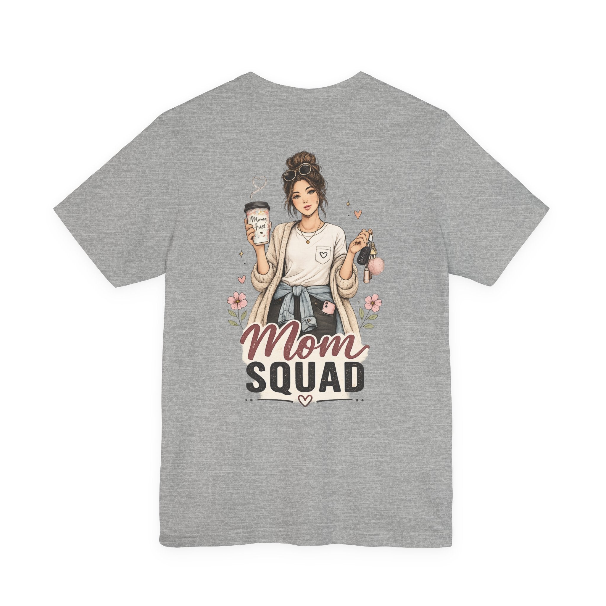 Mom Squad Mom Illustration T-Shirt | Coffee Mom Shirt